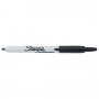 Huopakynä Sharpie Retractable 1,0mm musta pyöreä kärki