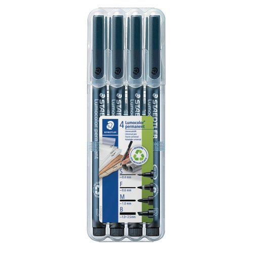Huopakynä Staedtler 31-9wp4gs permanent 4kpl