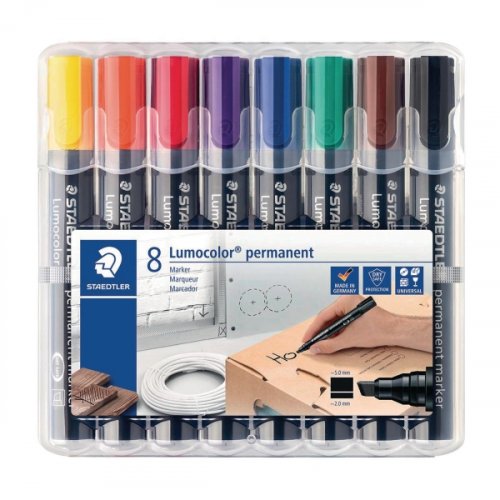 Huopakynä Staedtler 352 pyöreä 2mm permanent värilajitelma 8kpl