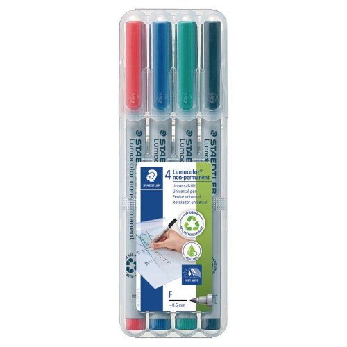 Huopakynä Staedtler lumocolor 316 0,6 vesiliukoinen värilajitelma 4kpl