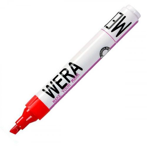 Huopakynä WERA 1-4mm punainen huopakynä viistokärki