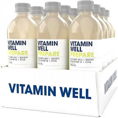 Hyvinvointijuoma Vitamin Well Prepare Meloni 12x0,5 l