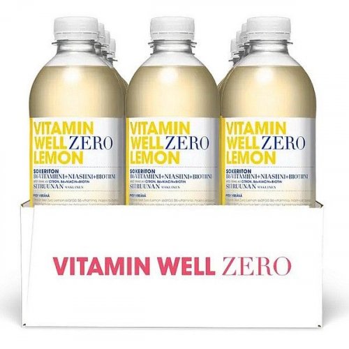 Hyvinvointijuoma Vitamin Well Zero Lemon 12x0,5 l