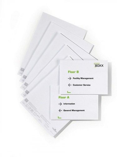 INFO SIGN vaihtoarkki 210x148,5mm valkoinen