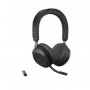 Jabra Evolve 2 75 Stereo Lataustelakalla ,USB-A musta