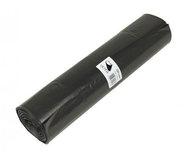 Jätesäkki Eco COEX LDPE 125 150L musta 750x1150mm 35mic