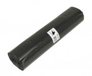 Jätesäkki Eco COEX LDPE 125 (150L) musta 750x1150mm 35mic 25kpl