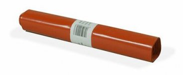 Jätesäkki LDPE oranssi 240L 1150x1400mm 60 mic 10kpl