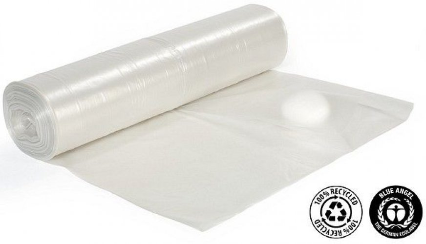 Jätesäkki LDPE kirkas 75L 650x900mm 40mic