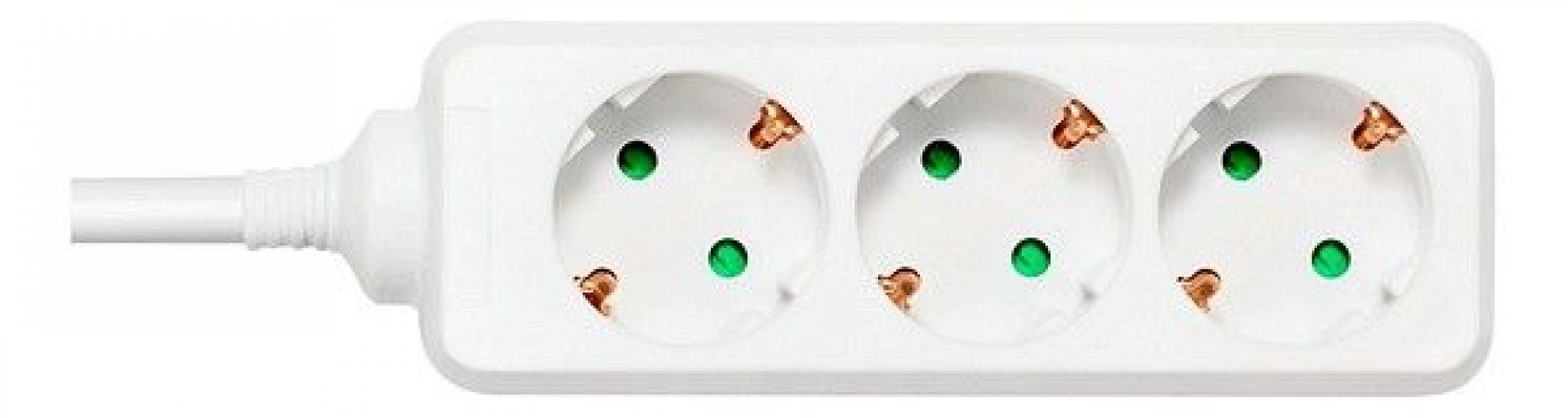 Jatkojohto 3-os/1,5m maadoitettu valkoinen