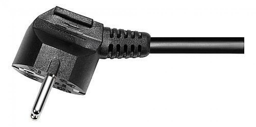 Jatkojohto 6-osainen 5m musta maadoitettu