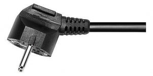 Jatkojohto 6-osainen 5m musta maadoitettu