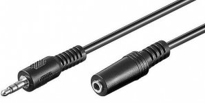 Jatkokaapeli MicroConnect 3,5 mm Minijack 3 m female/male
