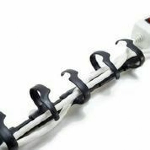 Kaapelikouru pöytälevyn alle 3kpl á 38cm musta