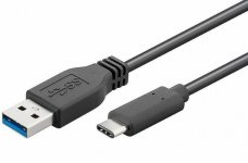 Kaapeli MicroConnect USB3.1 C - USB3.0 A 3m musta M-M