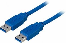 Kaapeli USB 3.0 A-tyyppi uros-A-tyyppi uros 1m