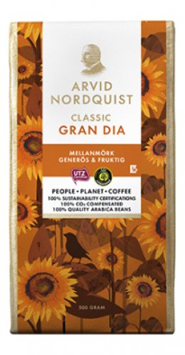 Arvid Nordquist Gran Dia 500g keskitumma paahto
