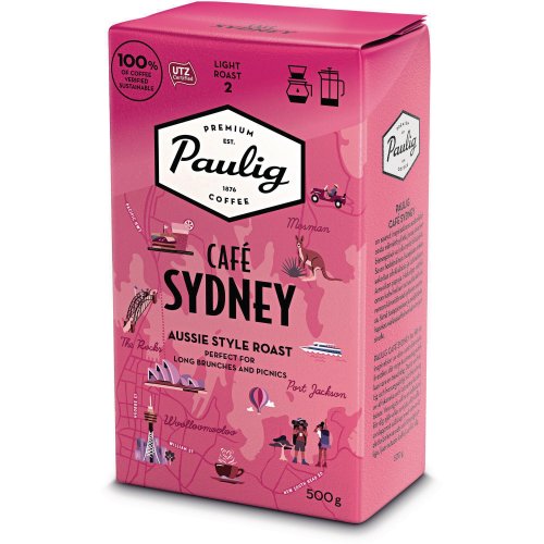 Kahvi Paulig café sydney suodatinjauhatus vaalea paahto 500g
