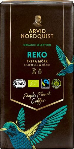Kahvi REKO Reilu Kauppa luomu erittäin tummapaahto 450g