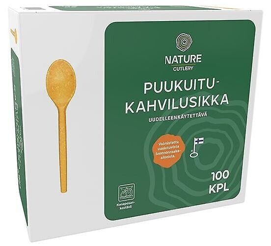 Kahvilusikka Nature Line 13cm puukuitu