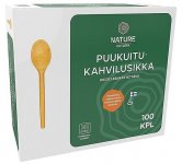 Kahvilusikka Nature Line 13cm puukuitu 100kpl