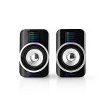 Kaiuttimet Nedis 2x15W USB 2.0 USB virta, 3,5mm ulostulo