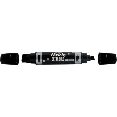 Kaksikärkinen Zebra mckie permanent viisto 10-17/3-8mm musta