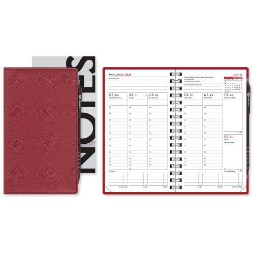 Kalenteri Cc 4166 leader 87x153mm pun