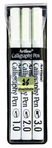 Kalligrafiakynäsarja Artline EK-240/3W, musta (1/2/3mm)