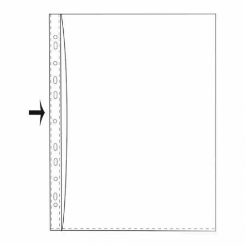 Kansiotasku A3/140mic vasen sivu auki PVC 50kpl