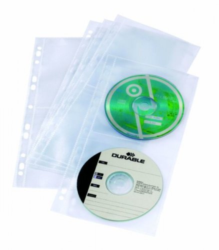 Kansiotasku a4 CD/DVD A4/4-os kirkas/läpinäkyvä