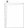 Kansiotasku a4 /80mic 2-sivua auki kirkas PP 75kpl