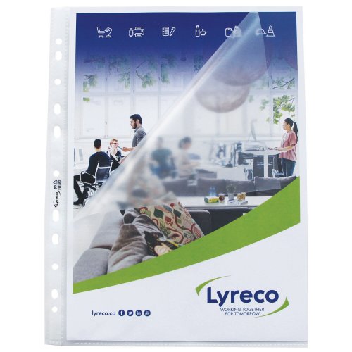 Kansiotasku A4 Lyreco 80mic pp auki ylh/vasen sivu appelsiini 25kpl