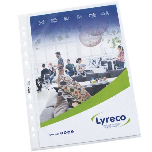 Kansiotasku A4 Lyreco budget 55mic pp appelsiini 100kpl