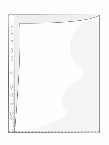 Kansiotasku a4 PVC 2-sivua auki lasinkirkas 75kpl