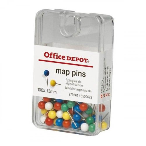 Karttaneula 5/13mm värilajitelma 100kpl