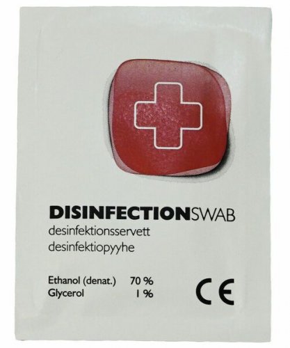 Käsidesinfektiopyyhe Disinfectionswab yksittäispakattu