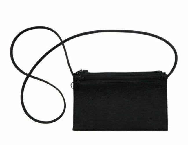 Käsilaukku nahkainen musta, Miiko