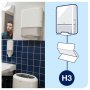 Käsipyyhe annostelija Tork Mini valkoine Singlefold/C-fold H3