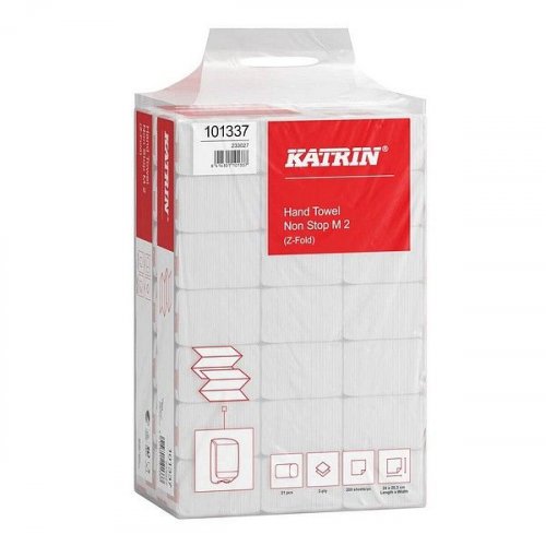 Käsipyyhe Katrin Non-Stop M 2-krs valkoinen 4200ark