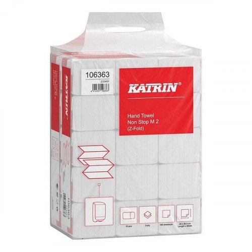 Käsipyyhe Katrin Non-Stop M 2-krs valkoinen 2400ark