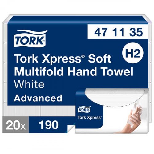 Käsipyyhe Tork Xpress H2 Multifold valkoinen