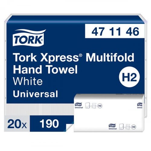 Käsipyyhe Tork Xpress H2 Universal 2-krs valkoinen
