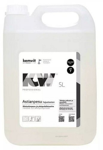Käsitiskiaine KW Astianpesu Hajusteeton 5L