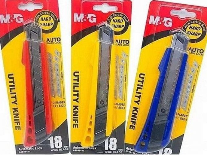 Katkoteräveitsi MG Auto Lock 18mm + varaterä