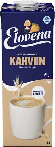 Kaurajuoma Elovena kahviin gluteeniton UHT 1L
