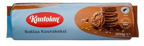 Kaurakeksi Kantolan 200g suklaa RFA