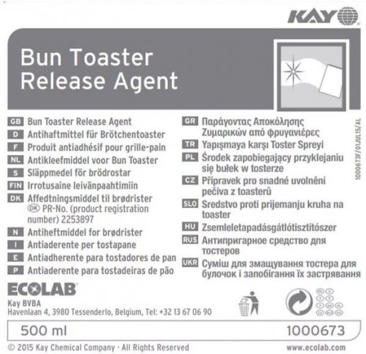 Kay Bun Toaster Release Agent 4x500ml
