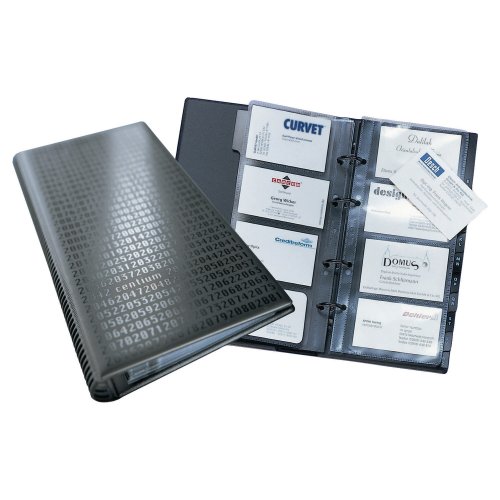 Käyntikorttikansio Durable visifix centium 200 kortille a5 musta