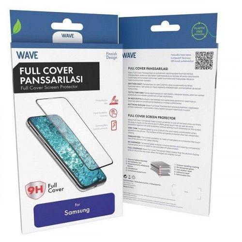 Kehys Wave Samsung Galaxy S25+ 5G Full cover musta